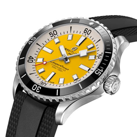 breitling superocean heritage 42 yellow